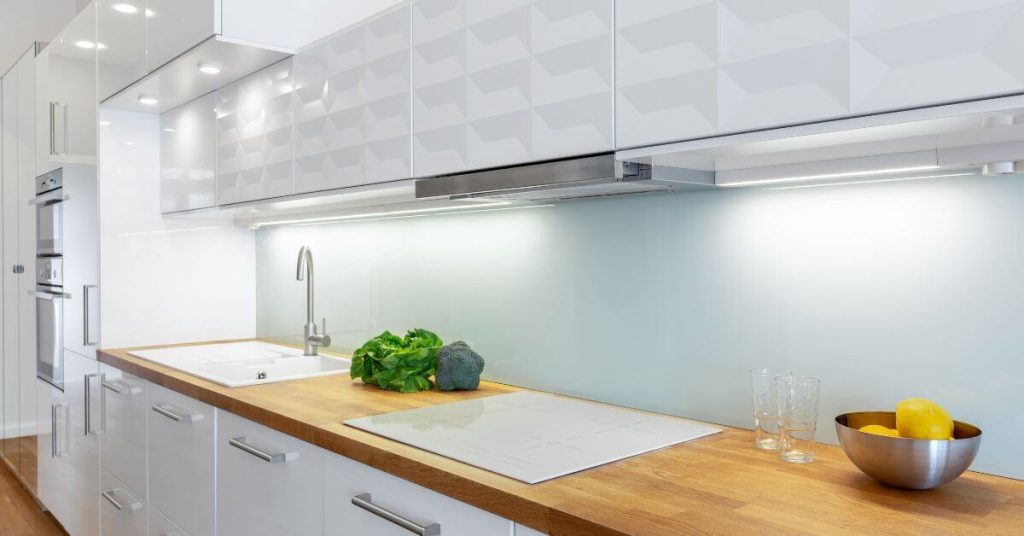 LED lighting in kitchen at Victor Harbor